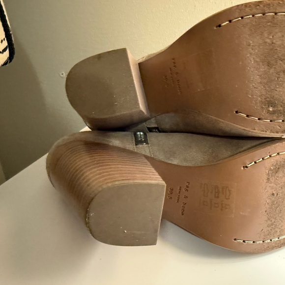 Rag & Bone Women's Margot Tan Suede Ankle Boots - Picture 6 of 6